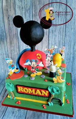 Mickey Mouse clubhuis taart
