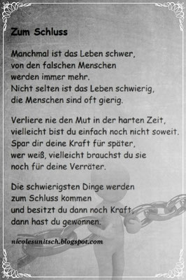 Gedichte Zitate Spruche Von Nicole Sunitsch