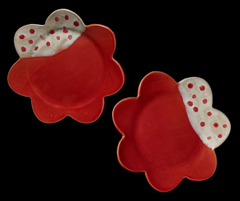 Assiettes fleur 25cm