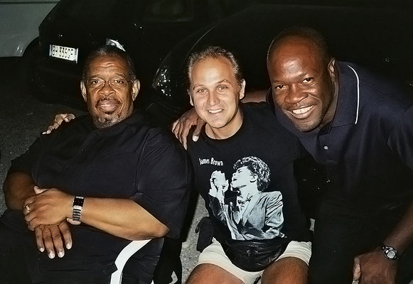 With JB-Trombonist Fred Wesley & Drummer Bruce Cox