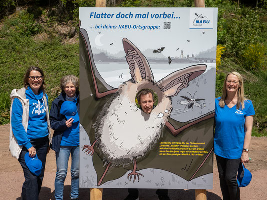 Die Fledermaus-Gucklochwand, Fotospot neben der Rußhütte. FOTO: M. Pagel/NABU