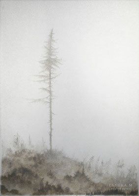 霧の中の木  Tree in the Mist H257×W182 mm (額装 H421×W298 mm)    ¥194,700 -