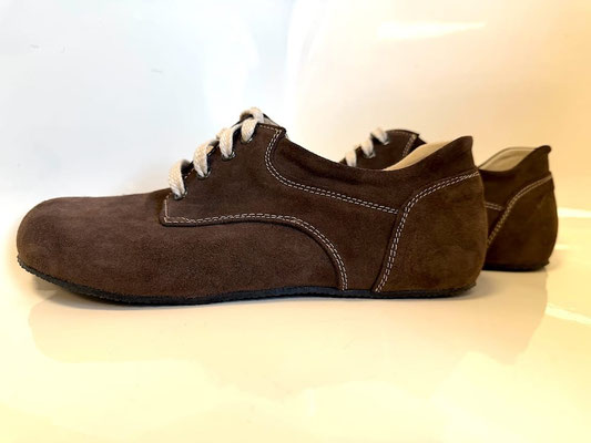 Barfußschuhe Wildleder Chocolate - bequem und in Deutschland produziert