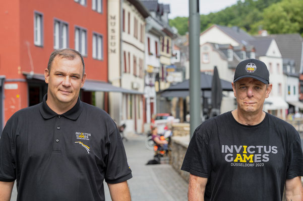 Dennis und Armin vom Team Invictus Games beim WDR Dreh 