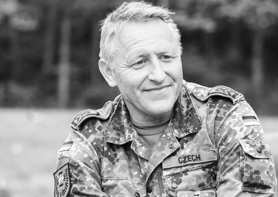 Soldat Clemens Czech beim Fotoshooting "Gesichter des Lebens"