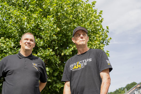 Dennis und Armin vom Team Invictus Games beim WDR Dreh 