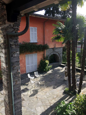 The house where the women mandali stayed upper floor in Solduno, Ticino, Locarno