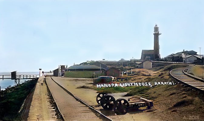 Manora Island & Lighthouse. Image rendering by Anthony Zois.