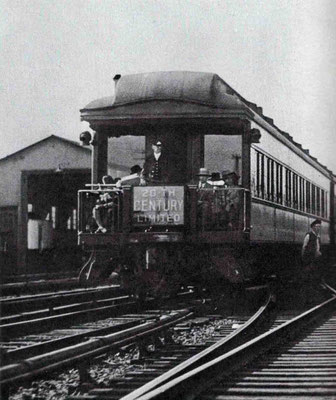 1930s - Rear of the "20th Century" train at Albany, NY. Courtesy of Larry Karresch.
