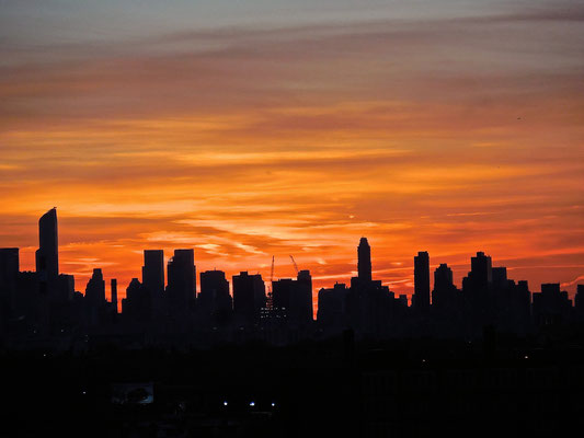 Sunset in New York City