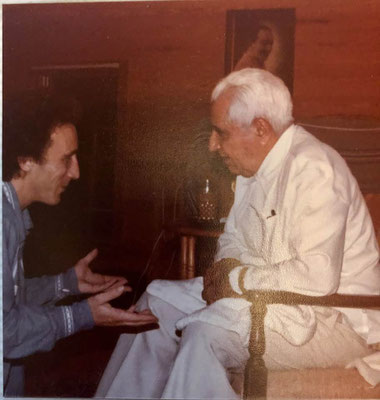 Adi with Hermes (left).Courtesy of Susan White.