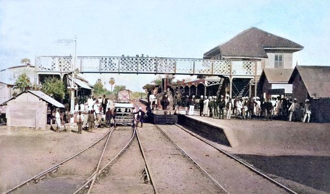 Lonavala Railway Station early 1900s. Image rendition by Anthony Zois.
