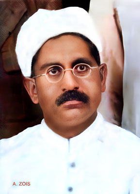 Ahmed Abbas ( Khak Saheb ). Image rendition by Anthony Zois.