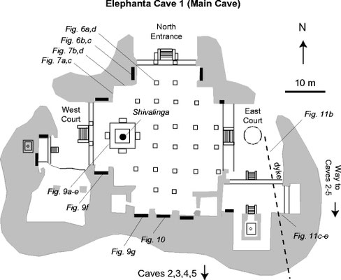 Map of the caves