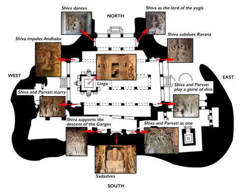 Map of the caves