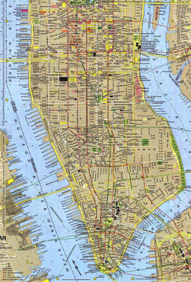 Map of Manhattan. Pier 97 is marked on the far top left.