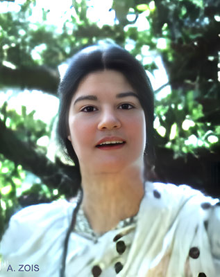 1952 : Filis Frederick at the Meher Center in Myrtle Beach. Image rendering by Anthony Zois.