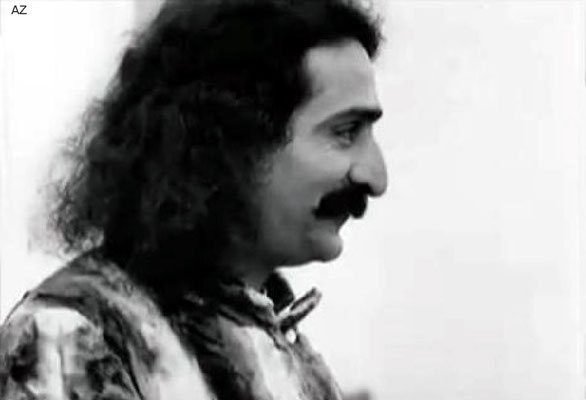 1932 : Meher Baba in New York. Image taken from a film and edited by Anthony Zois