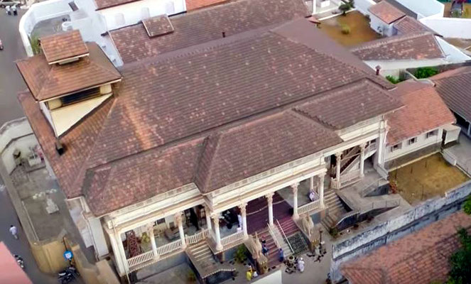 Aerial view of the Parsi Fire Temple.