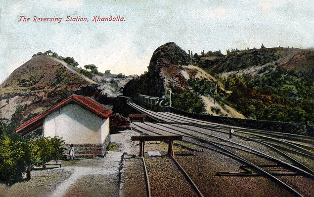 Postcard depicting a scene near Khandala, India in 1900s