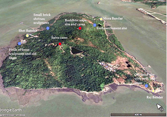 Aerial view of Elephanta Is.