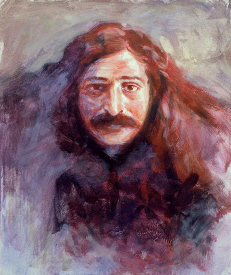 1990 -#20 ; Passport Baba - Oil - 24"x20" - Courtesy of Caren Haas