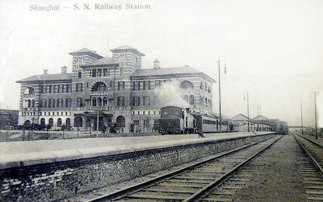 Photo was taken prior to the Fe. 1932 bombing of the station by the Japanese forces.