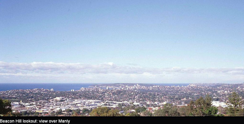 Recent view from Beacon Hill towards Manly