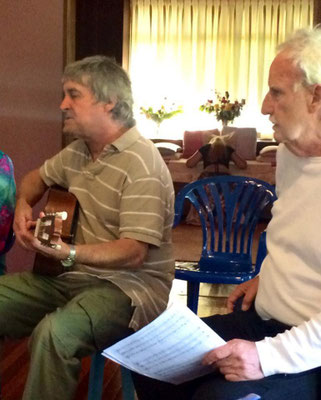 Avatar's Abode ; Sam with Peter Davies