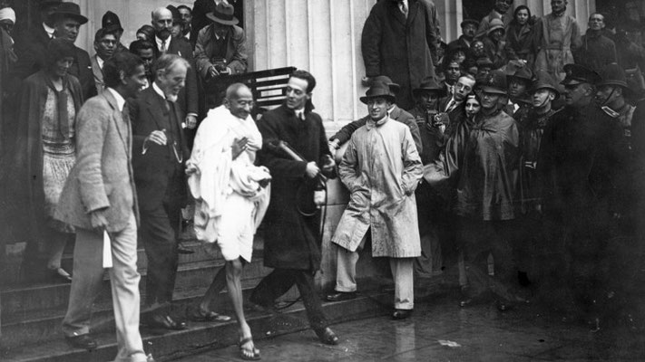 Gandhi at the Round Table Conference in London