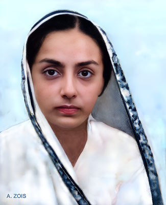 Mani ( Mansari ) Desai. Image rendition by Anthony Zois.