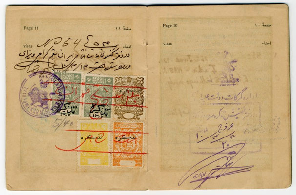 Meher Baba's 1931 Persian passport