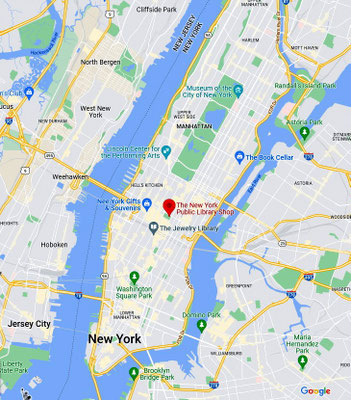New York Public Library on 42nd Street, New York City - Map 1