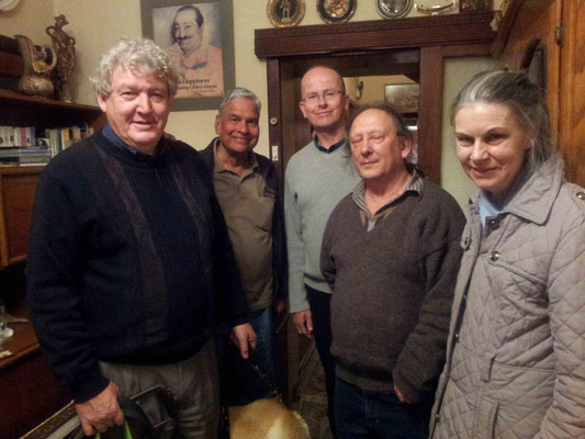  Ian, Shridhar, Dave Dickens, Jim Miskias & Pam McFarlane at Fitzroy. Photo taken by Anthony Zois