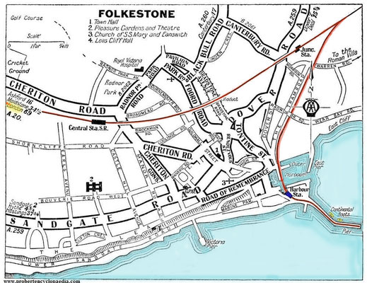 Folkestone map.