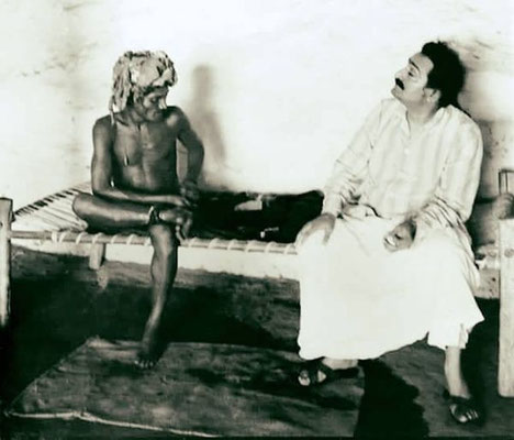 Baba with a mast