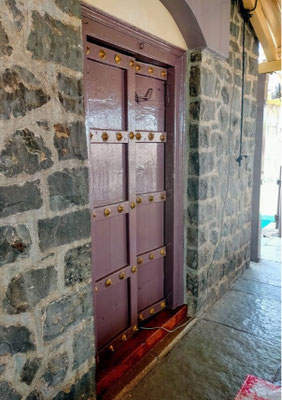 Feb. 2021 - Freshly painted doors. Cable is for the line-stream video