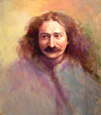 2005 -#1 ; Meher Baba in London, 1931 - Oil - 24"x20" - Courtesy of Gordon Campbell