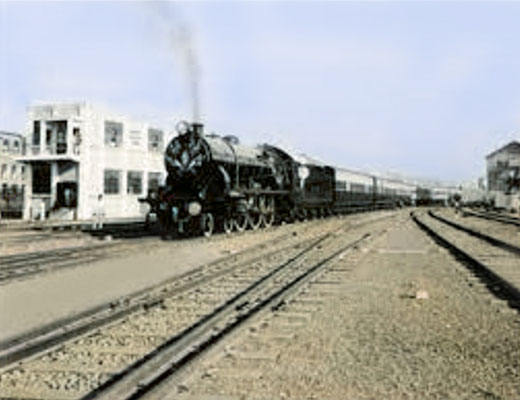 Baroda-Vadodara Junction Railway Station & old steamer train