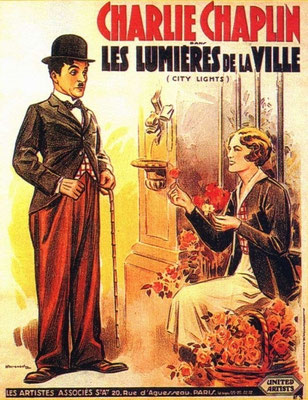 French poster of "City Lights"