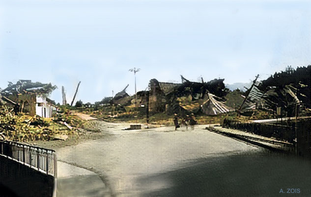 Bruce Road after the May 31st 1935 Earthquarke. Image rendition by Anthony Zois.