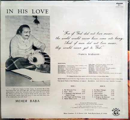 LP : Back cover