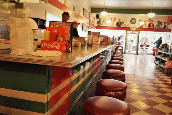 Inside Rocky's Grill, previously Varner's Drug Store. Images courtesy of David Bradley