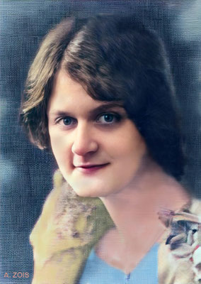 Josephine Esther Ross 1930s. Image rendered by Anthony Zois