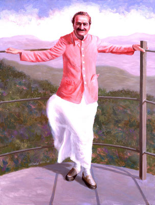 1998 -#4 ; Mahableshwar - Oil - 52"x40" - Courtesy of Michael Rosenberg  & Leslie Wright