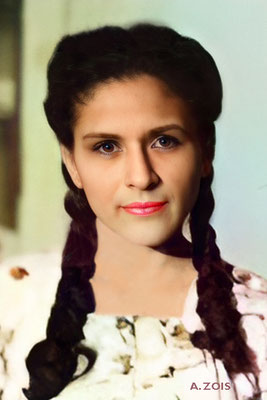 Rhoda Dadachanji ( later Mistry ). Image rendition by Anthony Zois.