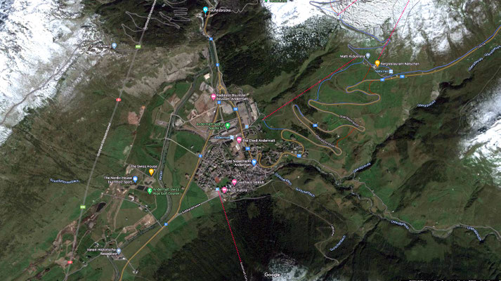 Andermatt Map 2 - aerial view