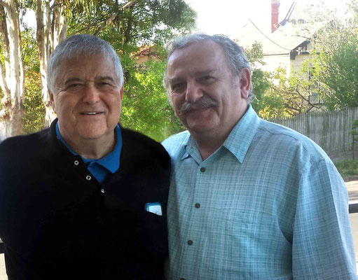 Alan Cohen & Anthony Zois at Mark's place. 