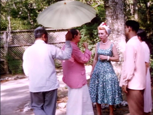 1956 ; Meher Center, Myrtle Beach, SC. 1956 ; Baba instructing Marion who was the organizer for his visit. The images were captured by Anthony Zois from a film by Sufism Reoriented.