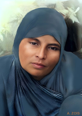 Durgamai Karmaker. Image rendition by Anthony Zois.